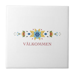 Skandinavier Blumenstrauch Fliese