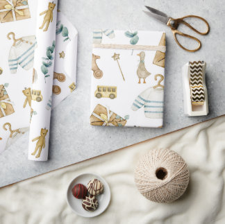 Skandinavier Boho Kinderzimmer Duck Geschenkpapier