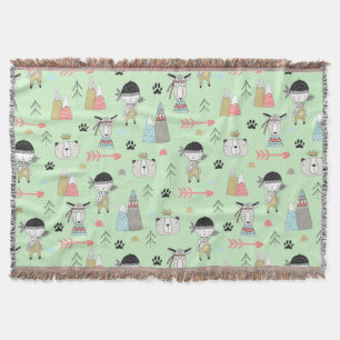 Skandinavier Boho Wilderness Fun Decke