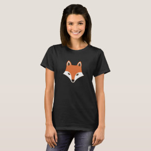Skandinavier Cartoon Fox Face T-Shirt