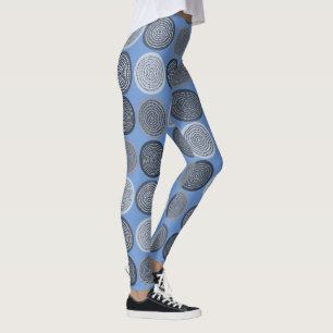 Skandinavier Circle Dots Mandala Muster 3 Leggings