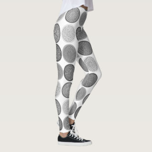 Skandinavier Circle Dots Mandala Muster 3 Leggings