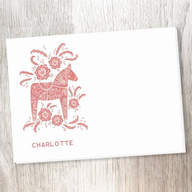 Skandinavier Dala Rotes Personalisiert Post-it Klebezettel (Von Creator hochgeladen)