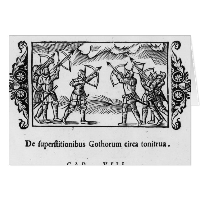 Skandinavier, die ihre Pfeile verwenden (Vorderseite (Horizontal))