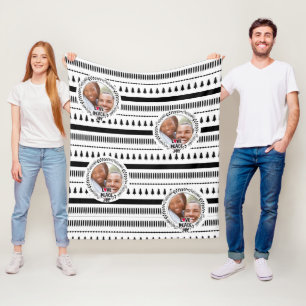 Skandinavier Doodle FOTO Blanket Weihnachtsgeschen Fleecedecke