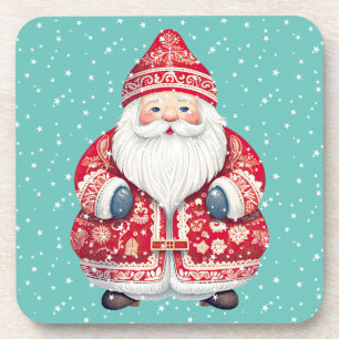 Skandinavier Folk Santa Claus Getränkeuntersetzer