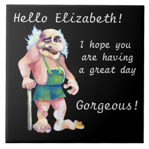 Skandinavier Funny Looking Liebe Troll Fliese