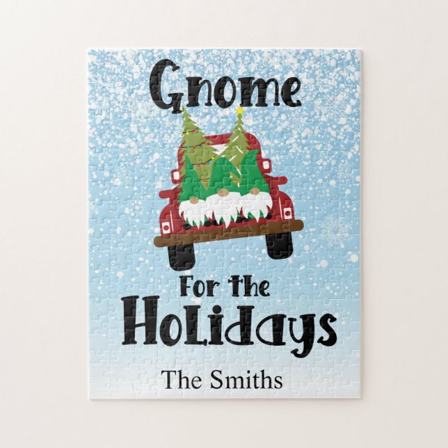 Skandinavier Gnome für den Vintagen LKW-Urlaub Puzzle (Vertikal)