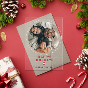 Skandinavier Happy Holidays Personalisiert Cards Acryleinladungen