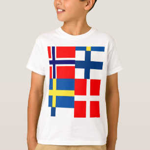 Skandinavier kennzeichnet Quartett T-Shirt