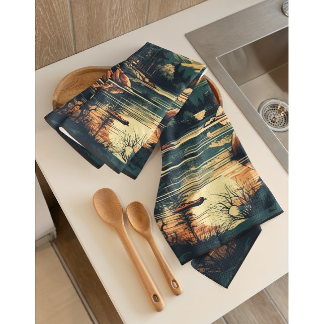 Skandinavier Retro Art Zuhause Geschirrtuch (Von Creator hochgeladen)