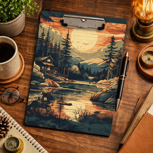 Skandinavier Retro Art Zuhause Klemmbrett (Von Creator hochgeladen)