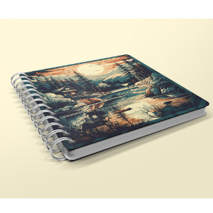 Skandinavier Retro Art Zuhause Notizbuch