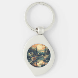 Skandinavier Retro Art Zuhause Schlüsselanhänger