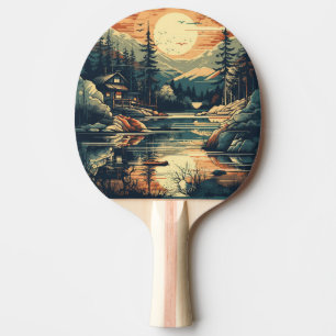 Skandinavier Retro Art Zuhause Tischtennis Schläger