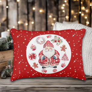 Skandinavier Santa Claus Red Dekokissen