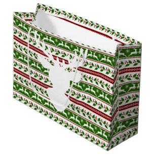 Skandinavier Weißer Rentier Große Geschenktüte