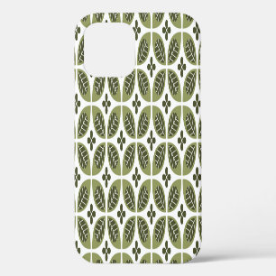 Skandinavisch Blumig: Nahtloses Vintage-Design. iPhone 12 Hülle