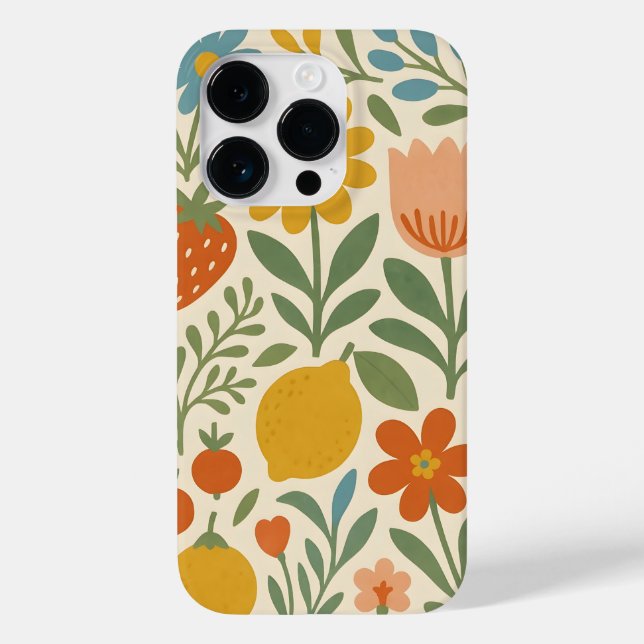 Skandinavisch Floral  Case-Mate iPhone Hülle (Rückseite)