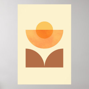 Skandinavische Abstrakte Geometrische Zirkuskunst Poster