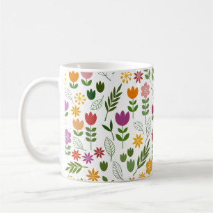 Skandinavische Art-Flora u. Fauna-großes Muster Kaffeetasse