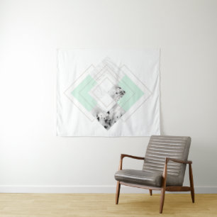 Skandinavische Art umrissener Entwurf Wandteppich