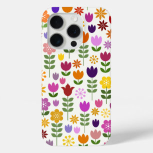 Skandinavische Blume Großes Muster Case-Mate iPhone Hülle