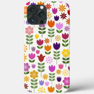 Skandinavische Blume Großes Muster Case-Mate iPhone Hülle