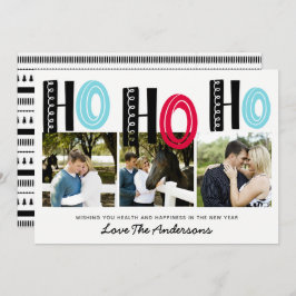 Skandinavische Briefe Weihnachtsfotografie Collage Einladung