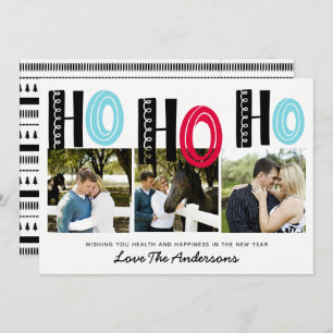 Skandinavische Briefe Weihnachtsfotografie Collage Einladung