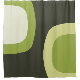 Skandinavische Chartreuse Minimalistisch Art Duschvorhang