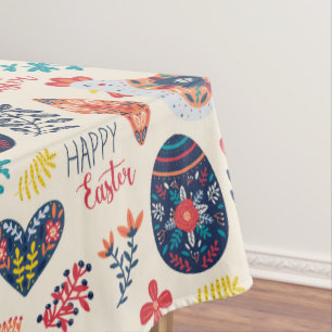 Skandinavische Eier Chicks Blumengarten Ostern Tischdecke