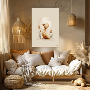 Skandinavische Enten-Kinderzimmer-Wandkunst Neutra Poster