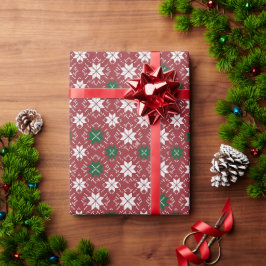 Skandinavische Fair Isle Weihnachtsedition 1 Geschenkpapier