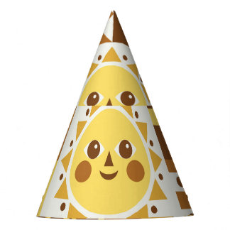 Skandinavische Flora: Abstrakte Vintage Karte. Partyhütchen