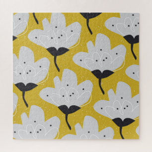 Skandinavische Flora: HandGezeichnet Vintages Desi Puzzle
