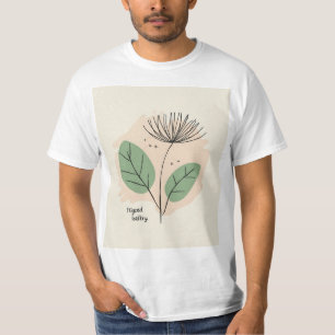 Skandinavische florale Kunstwerke T-Shirt