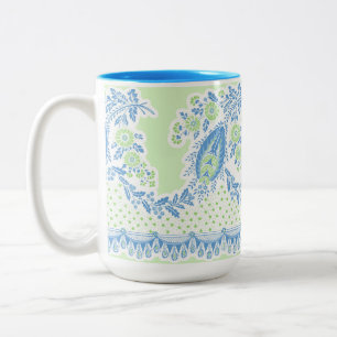 Skandinavische Folk Art Klassische Tasse blau