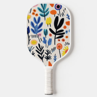 Skandinavische Folk Floral Nordische Botanische Ku Pickleball Schläger