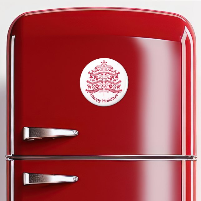 Skandinavische Folk Kunst Nordic Christmas Tree Magnet (Von Creator hochgeladen)