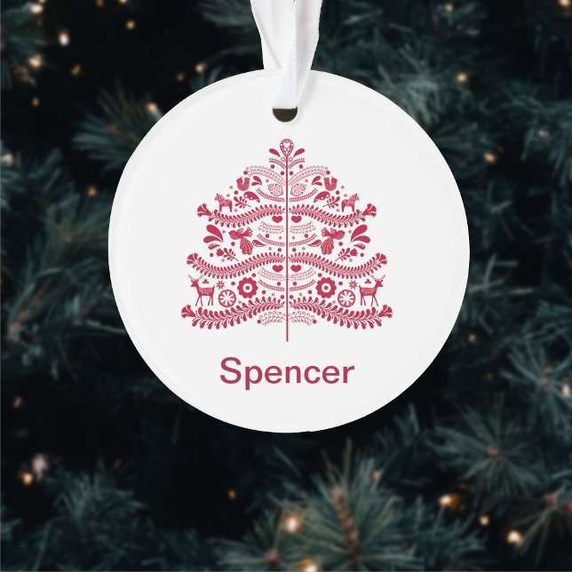 Skandinavische Folk Kunst Nordic Christmas Tree Ornament (Von Creator hochgeladen)