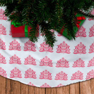 Skandinavische Folk Kunst Nordic Christmas Tree Polyester Weihnachtsbaumdecke