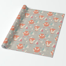 Skandinavische Folklore Art Red Fox Blume