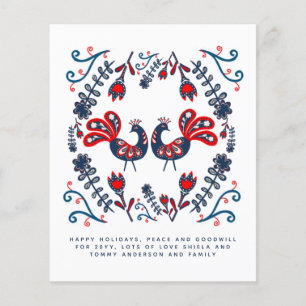 Skandinavische Folklorekunst - Feiertage Jahresbri