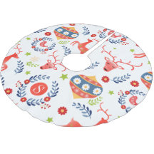 Skandinavische Folklorekunst Monogram Weihnachten