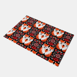 Skandinavische Fox Folk Fußmatte