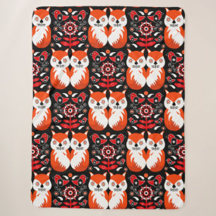 Skandinavische Fox Folk Sherpadecke