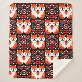 Skandinavische Fox Folk Sherpadecke