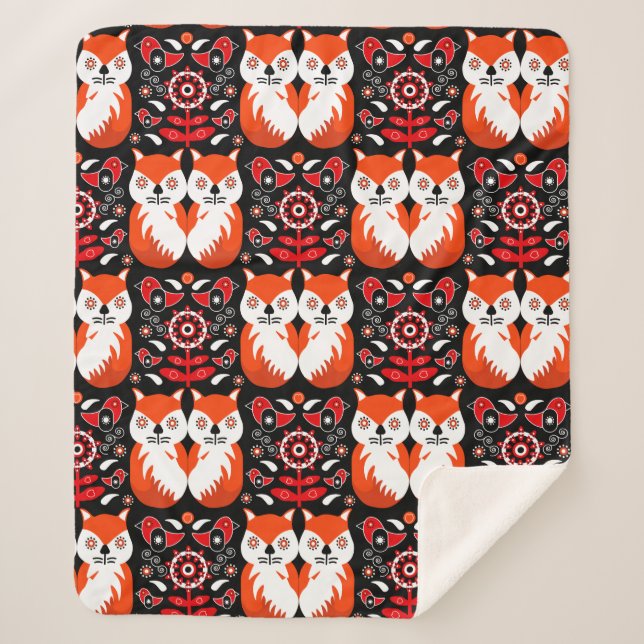 Skandinavische Fox Folk Sherpadecke (Vorderseite)