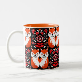 Skandinavische Fox Folk Zweifarbige Tasse